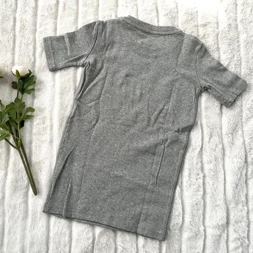 NWT Kids Primary Pajama PJ Top (Gray) 8-9Y